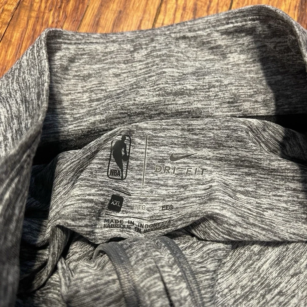 Nike Los Angeles Lakers Quarter Zip Size XXL 2XL Heather Gray Dri Fit